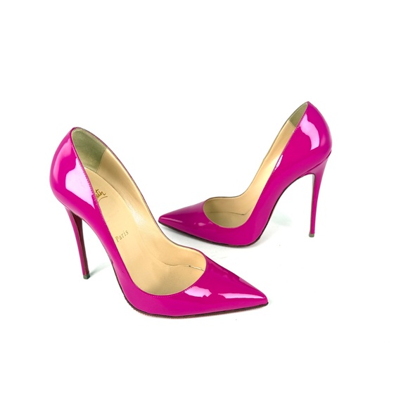 Christian Louboutin So Kate 120mm Indian Rose Pink Patent Leather Pumps 38 - Picture 4 of 11
